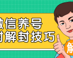 2020最新微信养号防封解封技巧,再也不用担心微信号被封,快速解封你的微信号!-阳知网创资源库
