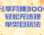 淘宝无货源店群无违规单类目玩法，轻松月赚300（视频教程）售价1380元-阳知网创资源库