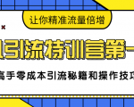 卓凡引流特训营第一期:高手零成本引流秘籍和操作技巧,让你精准流量倍增-阳知网创资源库