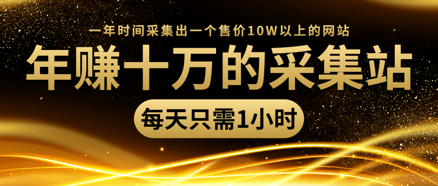 年赚十万的采集站,每天却只需要1小时,一年时间采集出一个售价10W以上的网站-阳知网创资源库