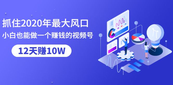 抓住2020年最大风口,小白也能做一个赚钱视频号,12天赚10W(赠送爆款拆解)-阳知网创资源库
