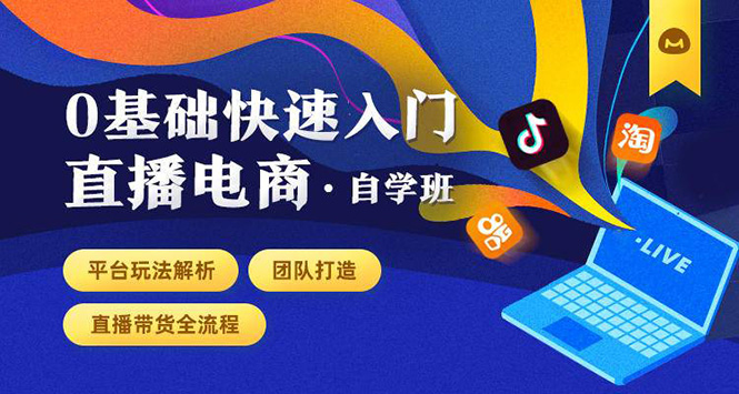 0基础快速入门直播电商课程：直播平台玩法解析-团队打造-带货全流程等环节-阳知网创资源库