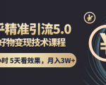 知乎精准引流5.0+知乎好物变现技术课程:每天1-2小时5天看效果,月入3W+-阳知网创资源库