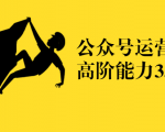 公众号运营高阶能力35讲，从月薪3k到月薪30k，新媒体人的必修课-阳知网创资源库