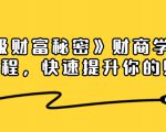 《终极财富秘密》财商学习必修课程,快速提升你的财富(18节视频课)-阳知网创资源库