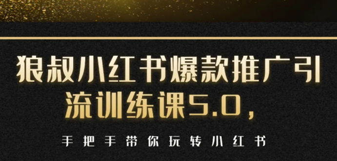 小红书爆款推广引流训练课5.0,手把手带你玩转小红书(17节实操视频+话术)-阳知网创资源库