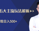 柚子咸鱼淘客五大主流玩法解析,掌握后既能引流又能轻松实现日入500+-阳知网创资源库
