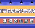 柚子视频号带货实操变现项目,零基础操作养身茶月入10000+-阳知网创资源库