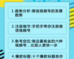 视频号运营实战课2.0,目前市面上最新最全玩法,快速吸粉吸金(10节视频)-阳知网创资源库