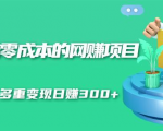 无门槛零成本的网赚项目,整合微信群多重变现日赚300+-阳知网创资源库