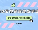 2020宝妈获客操盘手训练营:7天实战操作引爆 母婴、都市、购物宝妈流量-阳知网创资源库