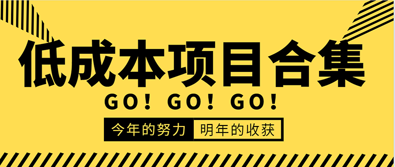 低成本零成本项目合集:赚钱快的慢的、暴利的,线上线下的,价值万元资料-阳知网创资源库