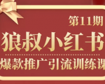 狼叔小红书爆款推广引流训练课第11期,手把手带你玩转小红书-阳知网创资源库