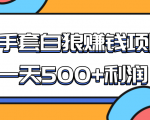 某团队收费项目:空手套白狼,一天500+利润,人人可做-阳知网创资源库