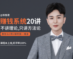 苏笙君的赚钱系统20课 教你从0到1赚到你的第一桶金（不讲理论，只讲方法论）-阳知网创资源库