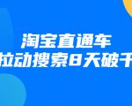 进阶战速课：淘宝直通车拉动搜索8天破千-阳知网创资源库