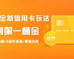 2021全新信用卡玩法：快速提额/0首付买房/套现生财，赚到第一桶金-阳知网创资源库