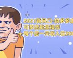 2021新风口-拼多多虚拟店:可多店批量操作,每个店一天收入在200-1000-阳知网创资源库