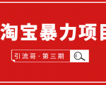 引流哥·第3期淘宝暴力项目：每天10-30分钟的空闲时间，有淘宝号，会玩淘宝-阳知网创资源库