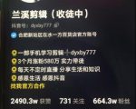 兰溪抖音混剪：一部手机学习剪辑，3个月涨粉580万-阳知网创资源库