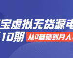 淘宝虚拟无货源电商第10期:从0基础到月入N万,全程实操,可批量操作-阳知网创资源库