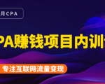 2021手把手教你玩转CPA暴利赚钱项目,新手实操日入200-1000元 (全套课程)-阳知网创资源库