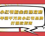 小红书掘金实操攻略,年销千万的小红书品牌打爆款指南-阳知网创资源库