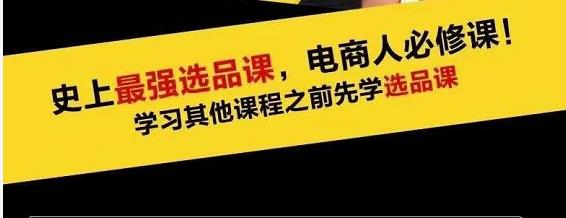 蓝海高利润选品课:你只要能选好一个品,就意味着一年轻松几百万的利润-阳知网创资源库