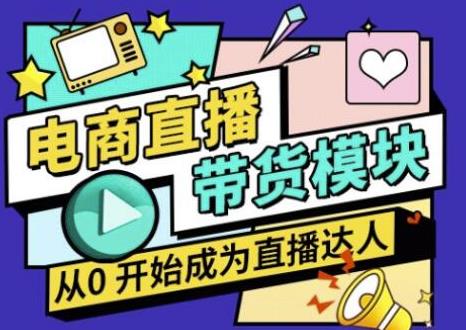 大鹏·电商直播带货课,系统学习直播带货各环节技巧和套路-阳知网创资源库