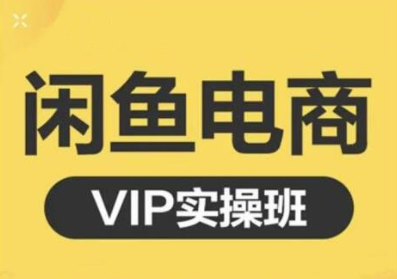 鱼客·闲鱼电商零基础入门到进阶VIP实战课程,帮助你掌握闲鱼电商所需的各项技能-阳知网创资源库