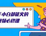 新手小白都能火的短视频必修课,教你三天就能上热门的短视频IP技术-阳知网创资源库