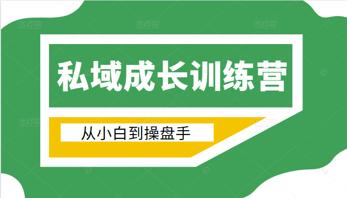 电商私域成长训练营,从小白到操盘手(价值999元)-阳知网创资源库