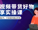 短视频带货好物分享实操课:快速起号,升级版防搬运剪辑-阳知网创资源库