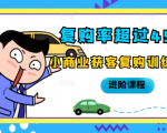复购率超过45%,小商业获客复购训练营进阶课程-阳知网创资源库