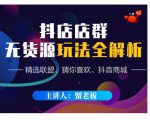 蟹老板·抖音无货源店群超级攻略:不发视频,不开直播,只玩转店铺自身流量-阳知网创资源库