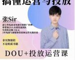 张sir的dou+投放运营课:搞懂运营与投放,全面提升账号的流量运营效率-阳知网创资源库