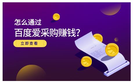 大王·怎么通过百度爱采购赚钱，已经通过百度爱采购完成200多万的销量-阳知网创资源库