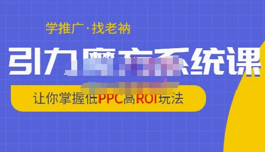 老衲·引力魔方系统课,让你掌握低PPC高ROI玩法,价值299元-阳知网创资源库