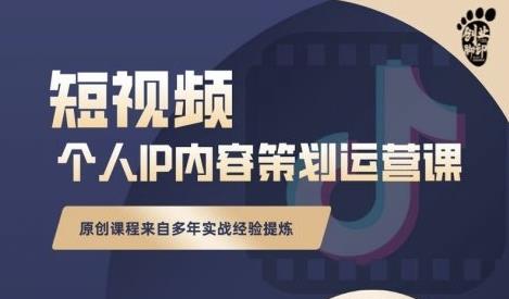 抖音短视频个人ip内容策划实操课,真正做到普通人也能实行落地-阳知网创资源库