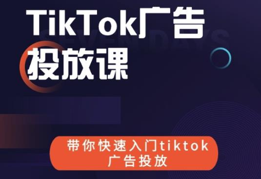 跨境B哥tiktok广告投放课,带你快速入门tiktok广告投放价值1680元-阳知网创资源库