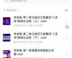 申老板直播带货运营,销百万直播间“人货场”精细化运营-阳知网创资源库