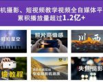 2022玩转手机影像全系课,零基础的小白也能进阶成为手机摄影专业人士-阳知网创资源库