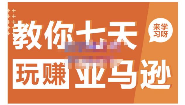 晟尧跨境·教你七天玩赚亚马逊,教你轻松玩赚亚马逊,适合小白学习-阳知网创资源库