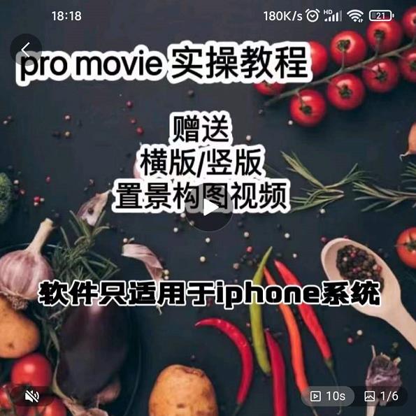 漆十二美食摄影,25节promovie实操高手课节-阳知网创资源库