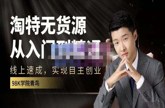 98k学院的淘特无货源线上速成课,从入门到精通,让你最小投入,最高回报-阳知网创资源库