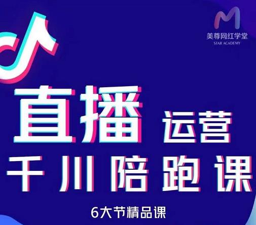 美尊-抖音直播运营千川系统课:直播运营规划、起号、主播培养、千川投放等-阳知网创资源库