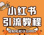 小红书运营引流全系列课程,每天引流100精准粉-阳知网创资源库
