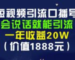 安妈·短视频引流口播号,会说话就能引流,一年收益20W(价值1888元)-阳知网创资源库