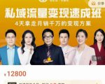 桔子会·私域流量变现速成班，4天拿走月销千万的变现方案 价值12800元-阳知网创资源库