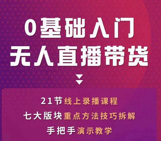 网红叫兽-抖音无人直播带货，一个人就可以搞定的直播带货实战课-阳知网创资源库